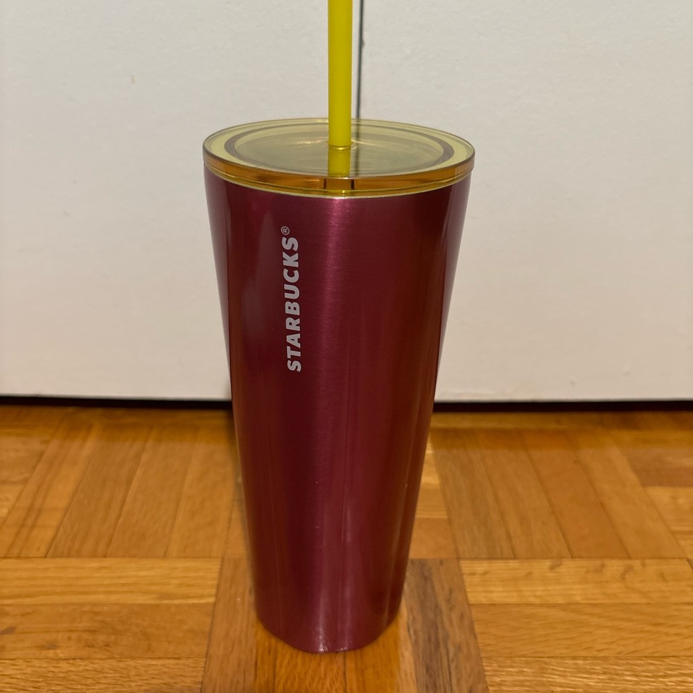 Starbucks Metallic Pink Travel Tumbler (NWT)